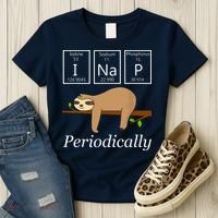 Funny Science Sloth Shirts I Nap Periodically Sloths Lovers Women's T-Shirt thumb 3