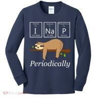Funny Science Sloth Shirts I Nap Periodically Sloths Lovers Kids Long Sleeve Shirt thumb 0