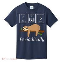 Funny Science Sloth Shirts I Nap Periodically Sloths Lovers Kids T-Shirt thumb 0