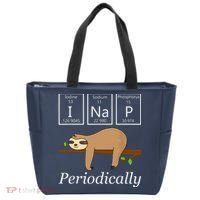 Funny Science Sloth Shirts I Nap Periodically Sloths Lovers Tote Bag thumb 0