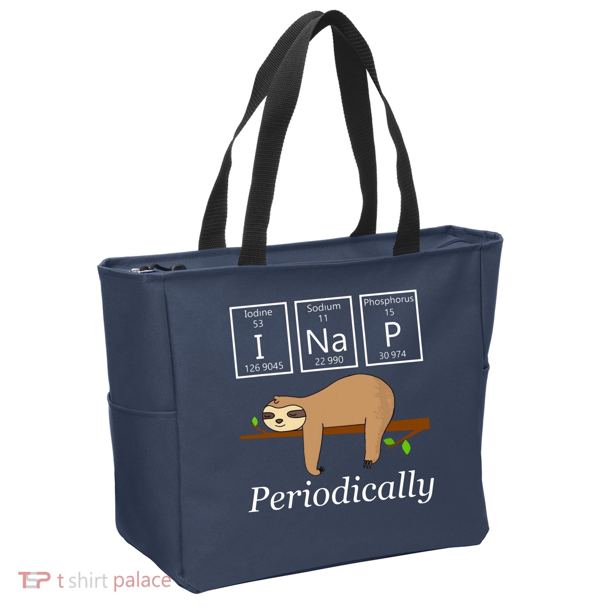 Funny Science Sloth Shirts I Nap Periodically Sloths Lovers Tote Bag
