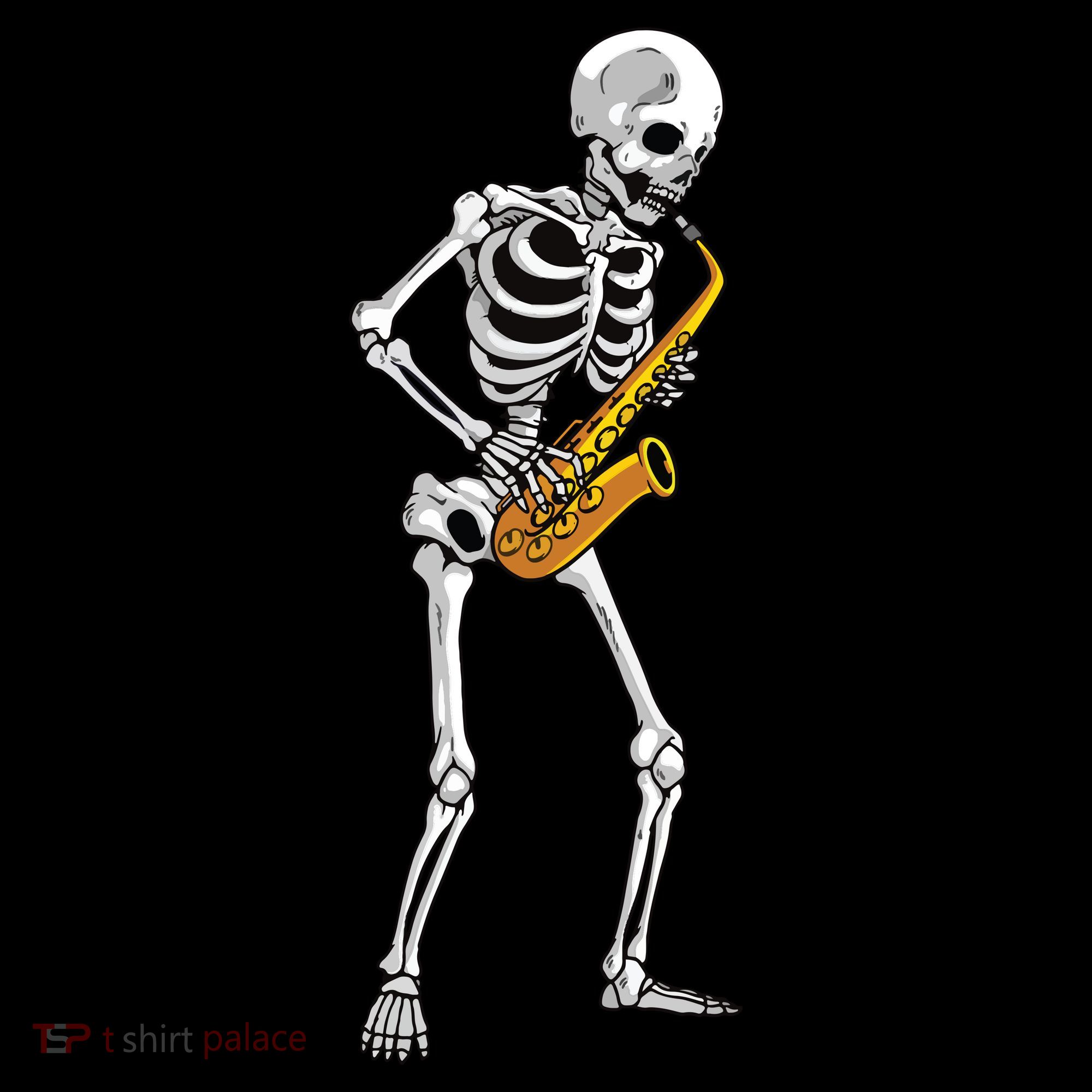 Funny Saxophone Skeleton For Men Women Saxophone Player Sax Coffee Mug