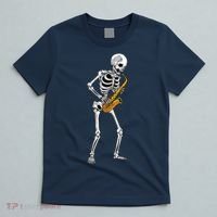 Funny Saxophone Skeleton For Men Women Saxophone Player Sax T-Shirt thumb 5