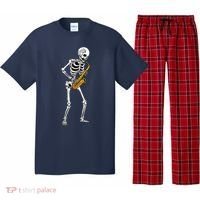 Funny Saxophone Skeleton For Men Women Saxophone Player Sax Pajama Set thumb 0