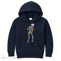 Funny Saxophone Skeleton For Men Women Saxophone Player Sax Kids Hoodie thumb 0