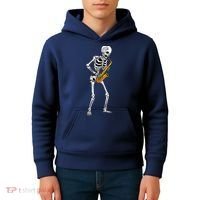 Funny Saxophone Skeleton For Men Women Saxophone Player Sax Kids Hoodie thumb 4