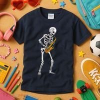 Funny Saxophone Skeleton For Men Women Saxophone Player Sax Kids T-Shirt thumb 3