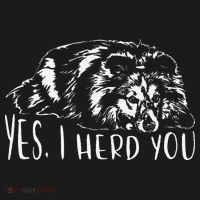Funny Shetland Sheepdog Sheltie I Herd You Dog Saying Visor thumb 3