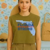 Florida Strong Support Garment-Dyed Women's Muscle Tee thumb 4