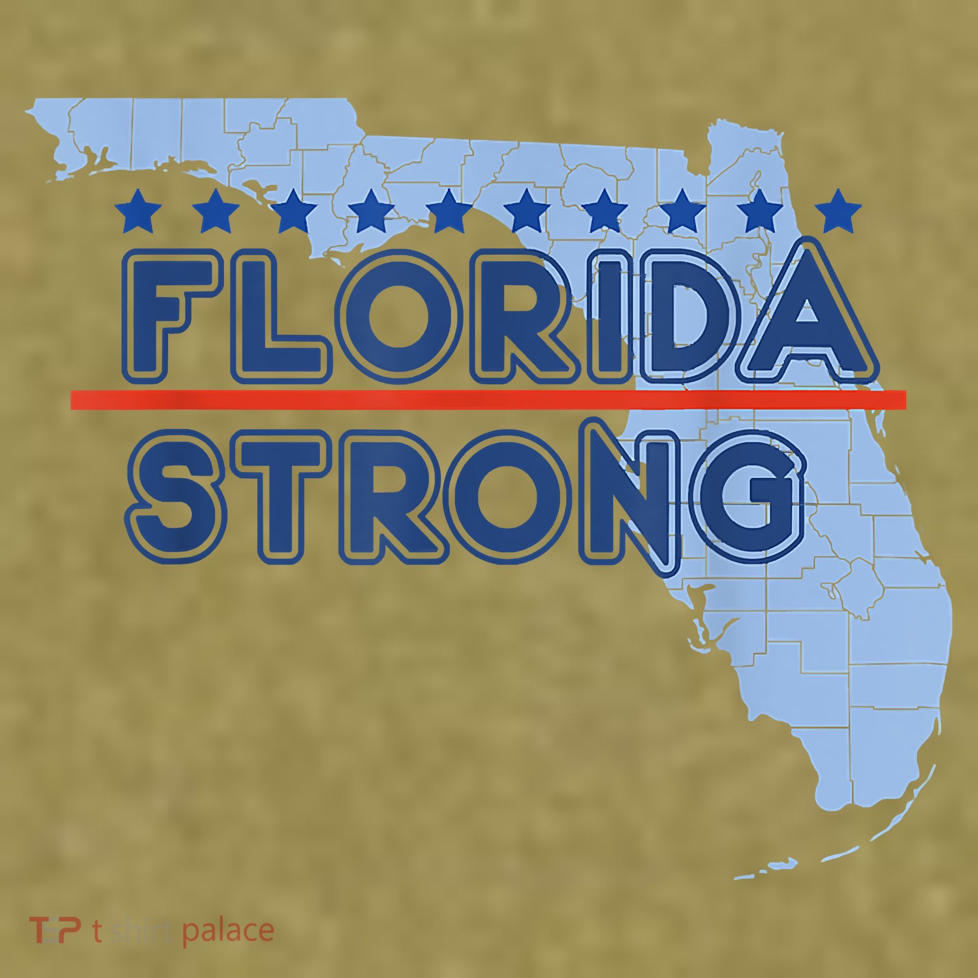 Florida Strong Support Garment-Dyed Women's Muscle Tee
