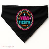 Fiesta Squad San Antonio Texas Cinco De Mayo Lets Fiesta USA-Made Doggie Bandana thumb 0