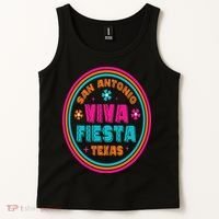 Fiesta Squad San Antonio Texas Cinco De Mayo Lets Fiesta Tank Top thumb 2