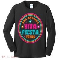 Fiesta Squad San Antonio Texas Cinco De Mayo Lets Fiesta Kids Long Sleeve Shirt thumb 0