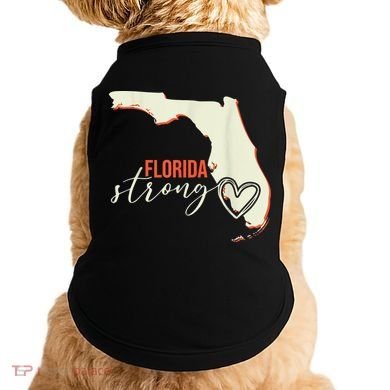 Florida Strong Support With Heart Doggie Tank