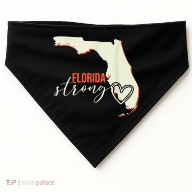 Florida Strong Support With Heart USA-Made Doggie Bandana