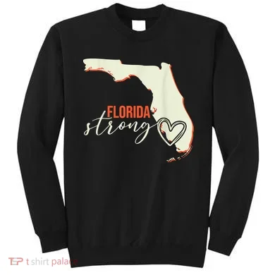 Florida Strong Support With Heart Sweatshirt