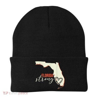 Florida Strong Support With Heart Beanie