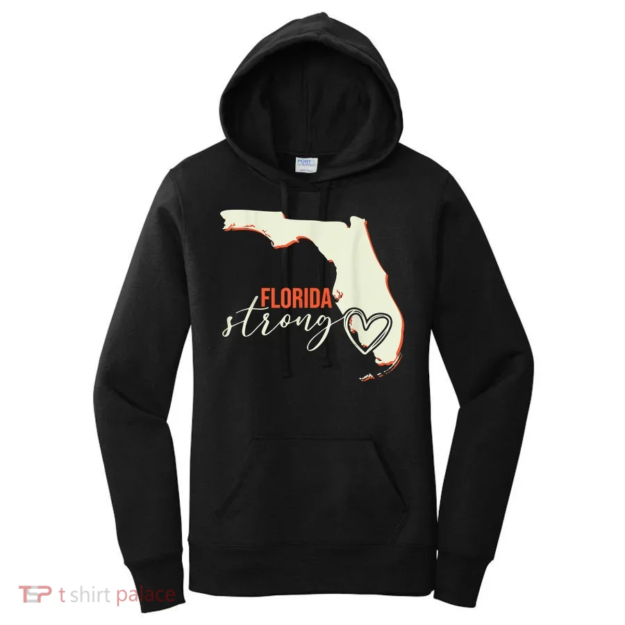 Florida Strong Support With Heart Women's Hoodie