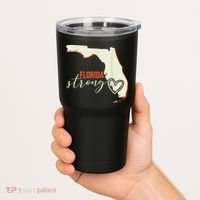 Florida Strong Support With Heart Tumbler thumb 2