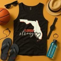 Florida Strong Support With Heart Tank Top thumb 4