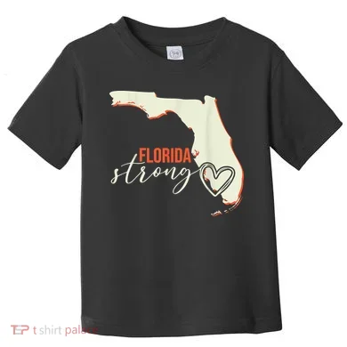 Florida Strong Support With Heart Toddler T-Shirt