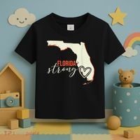 Florida Strong Support With Heart Toddler T-Shirt thumb 3