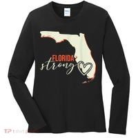 Florida Strong Support With Heart Women's Long Sleeve Shirt thumb 0