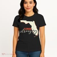 Florida Strong Support With Heart Women's T-Shirt thumb 4
