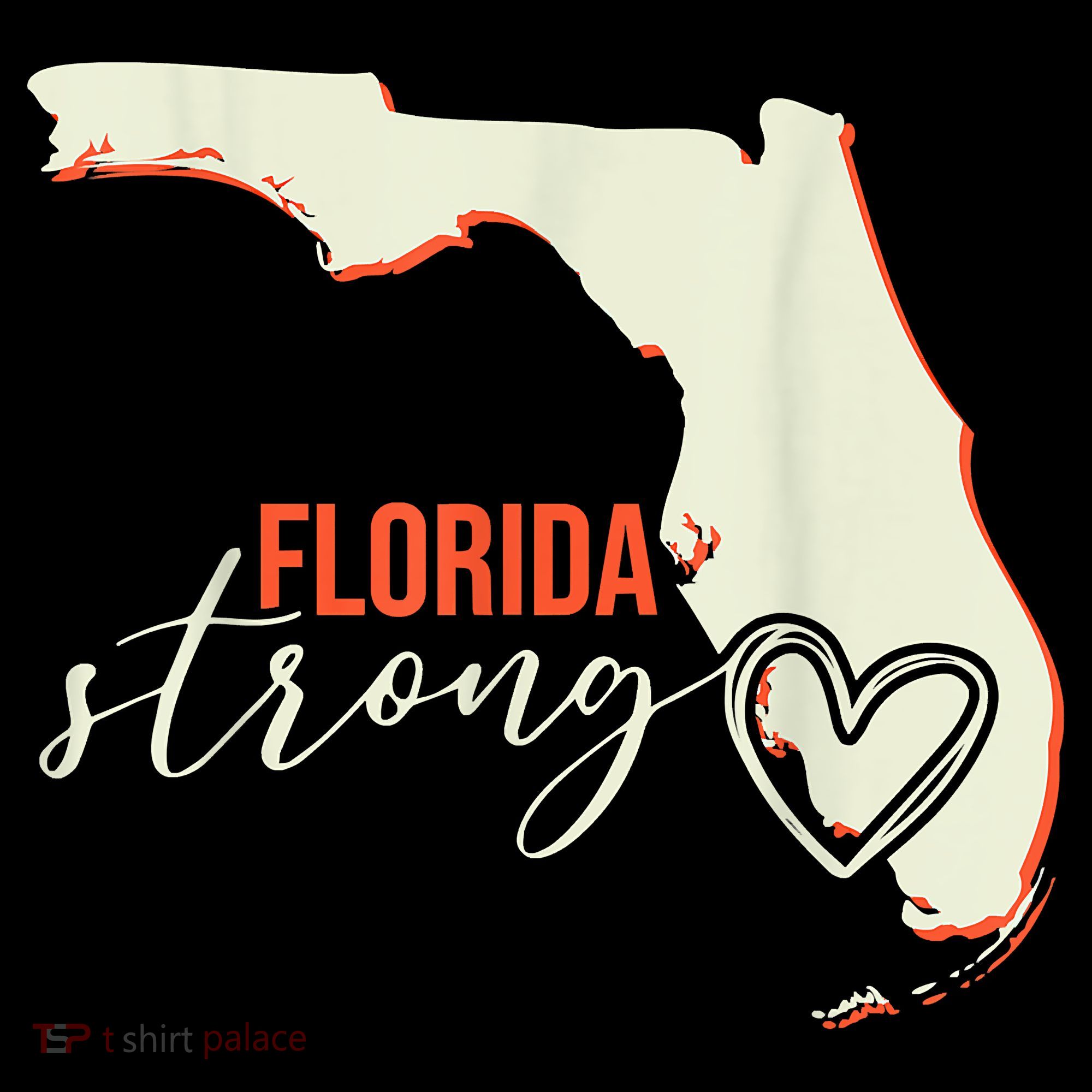 Florida Strong Support With Heart Kids Sweatshirt
