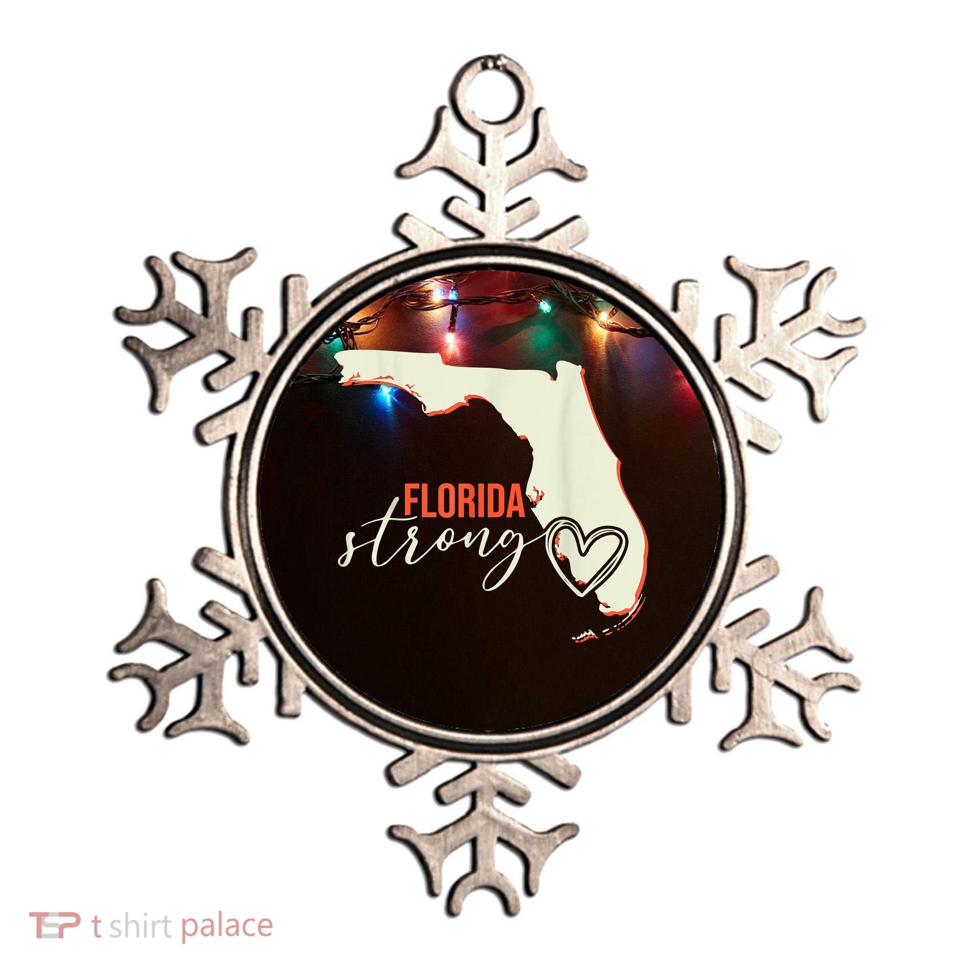 Florida Strong Support With Heart Ornament