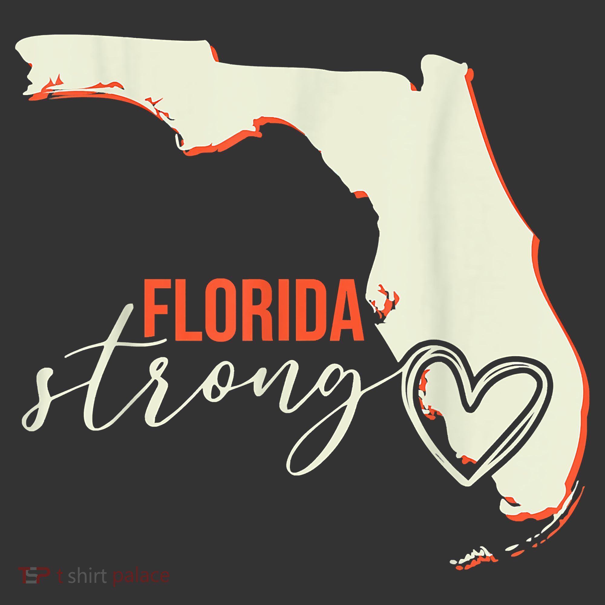 Florida Strong Support With Heart Ornament
