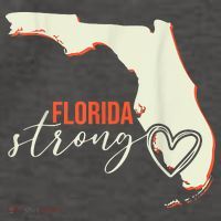 Florida Strong Support With Heart Vector Backpack thumb 2