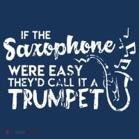 Funny Saxophone Shirts If Saxophone Was Easy Call It Trumpet Women's Hoodie thumb 2