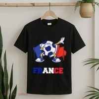 France Soccer Shirt Dabbing Soccer Ball French Flag T-Shirt thumb 2