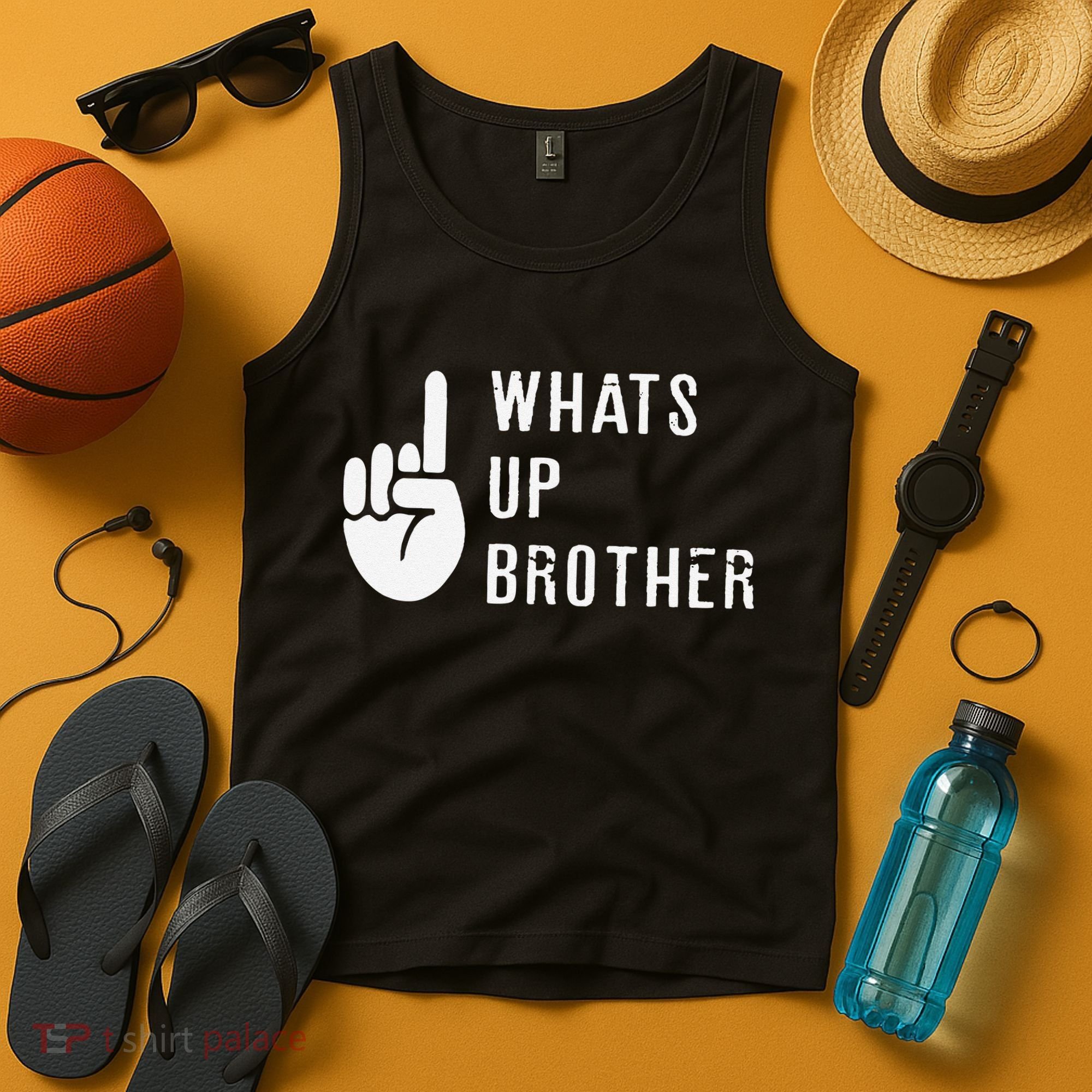 Funny Sketch Streamer Whats Up Brother Gift Tank Top
