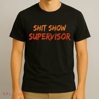 Funny Shit Show Supervisor Hilarious Vintage Mom Boss T-Shirt thumb 3