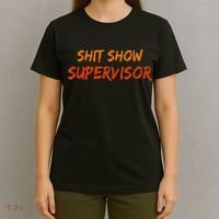 Funny Shit Show Supervisor Hilarious Vintage Mom Boss T-Shirt thumb 4