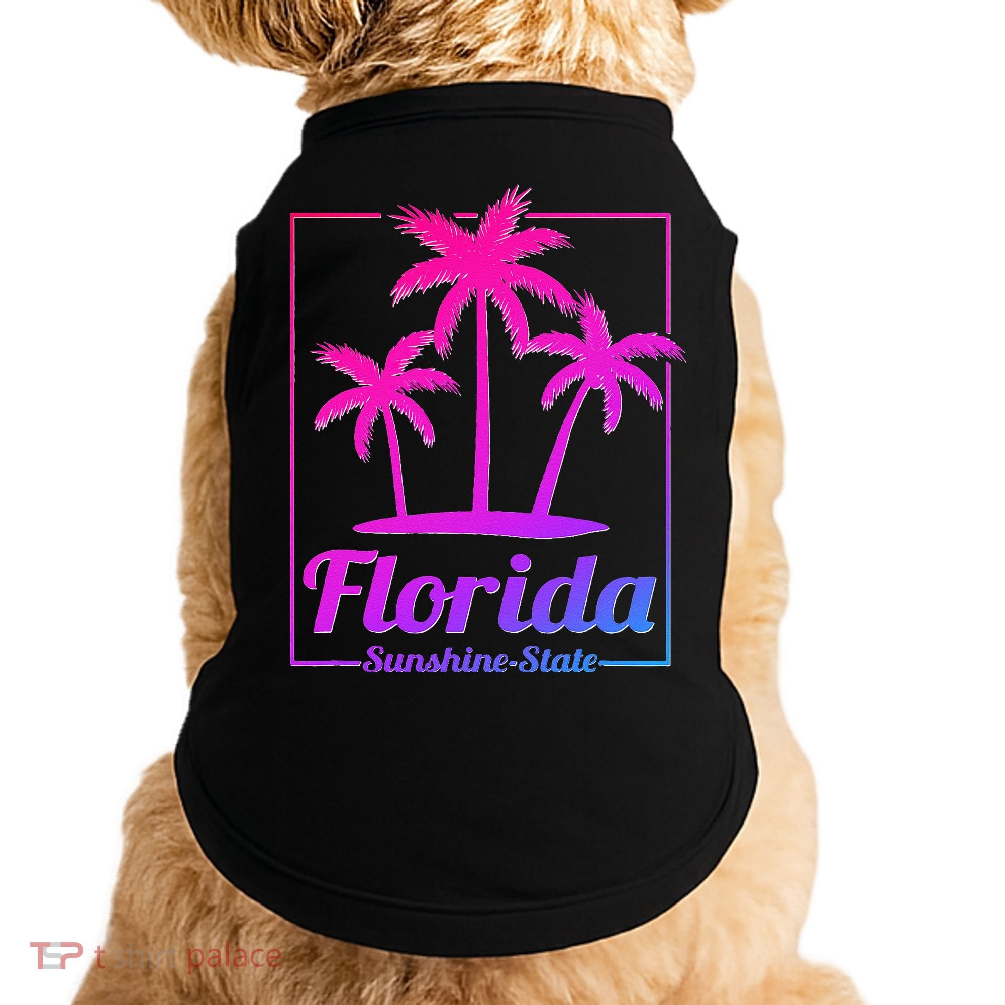 Florida Sunshine State Retro Look Doggie Tank