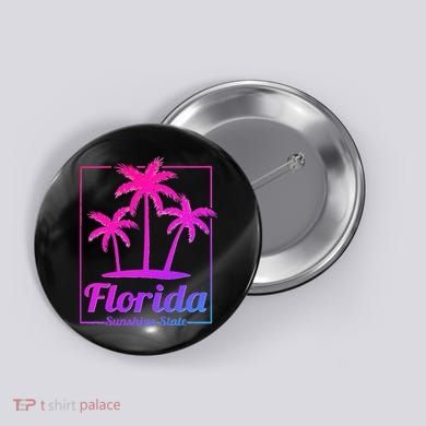 Florida Sunshine State Retro Look Button