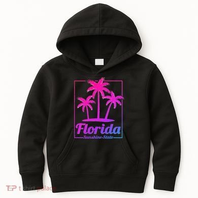 Florida Sunshine State Retro Look Kids Hoodie