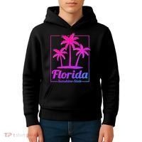 Florida Sunshine State Retro Look Kids Hoodie thumb 4