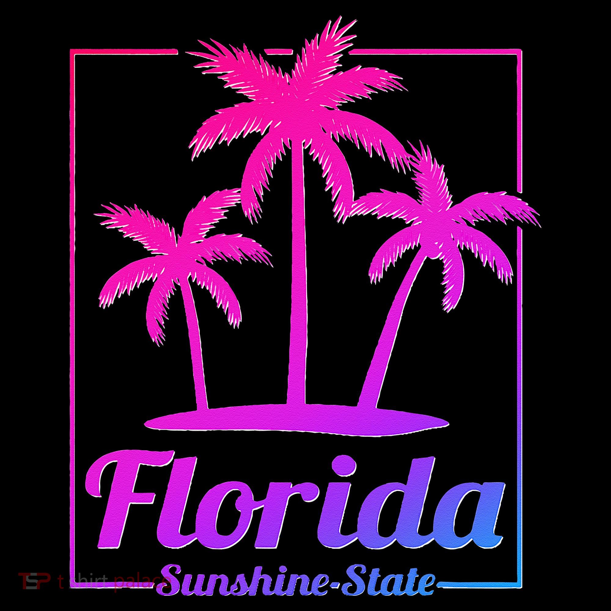 Florida Sunshine State Retro Look Kids Long Sleeve Shirt