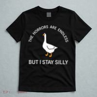 Funny Stay Silly Goose Horrors Are Endless Meme T-Shirt thumb 5