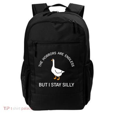 Funny Stay Silly Goose Horrors Are Endless Meme Backpack