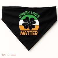 Flag Shamrock St Patricks Day USA-Made Doggie Bandana thumb 0