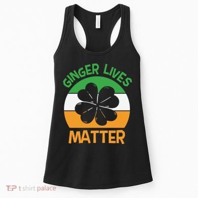Flag Shamrock St Patricks Day Women's Tank Top
