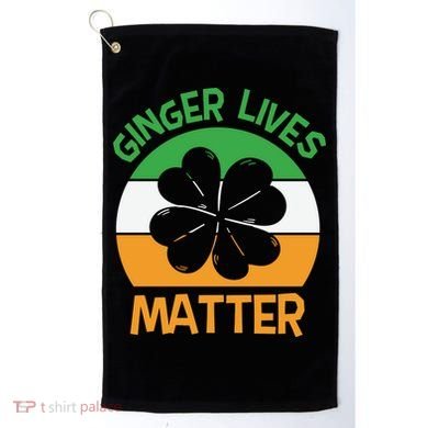 Flag Shamrock St Patricks Day Golf Towel