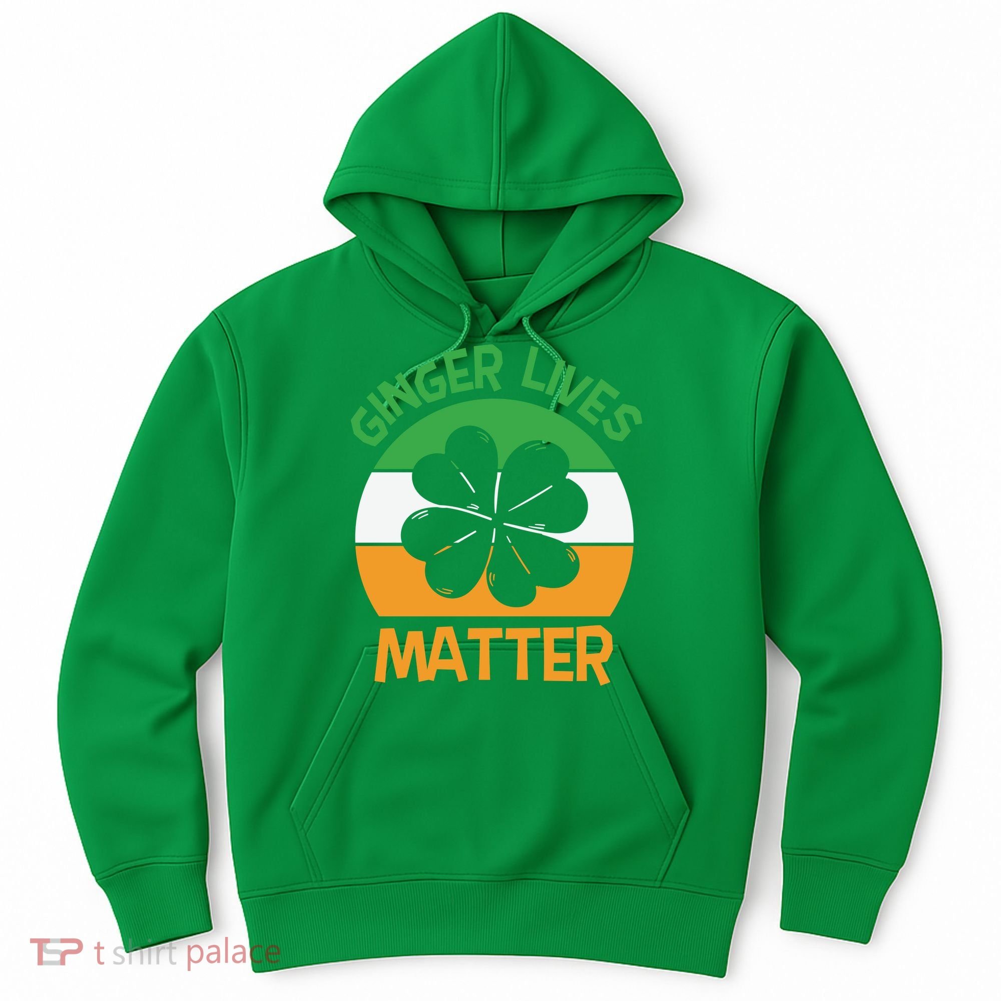Flag Shamrock St Patricks Day Hoodie