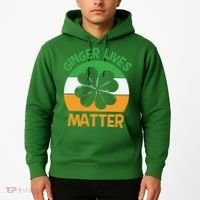 Flag Shamrock St Patricks Day Hoodie thumb 2