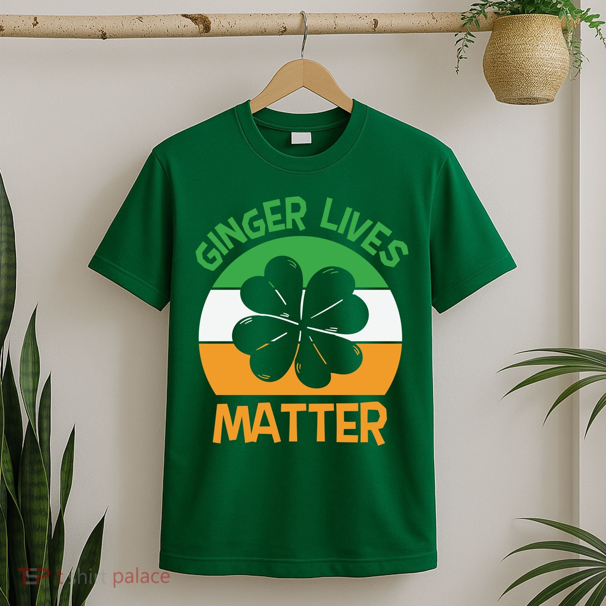 Flag Shamrock St Patricks Day T-Shirt